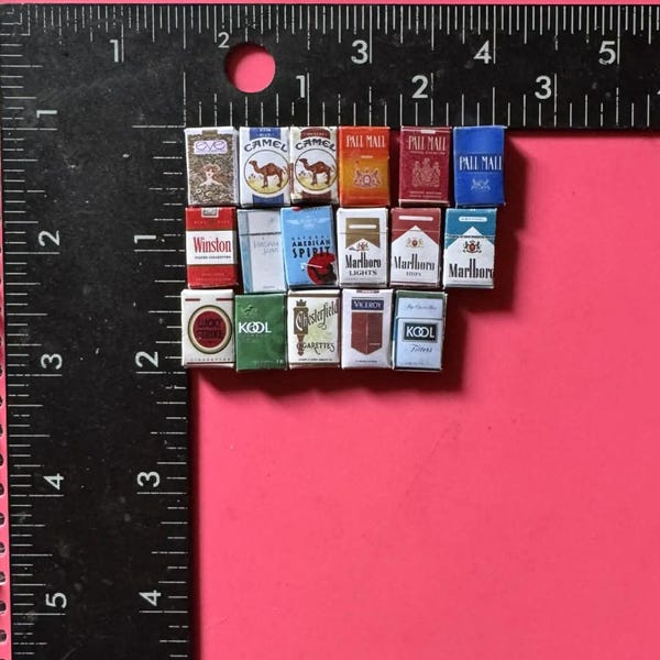 Dollhouse 1:6 Miniature Cigarette Boxes Choice