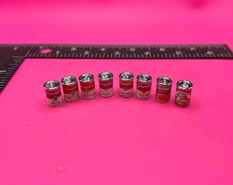 Dollhouse Miniature 1:12 Food Cans