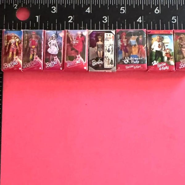 Dollhouse Miniature 1:12 Fashion Doll Boxes Choice