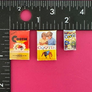 Dollhouse 1:12 Miniature Cootie Game Boxes Each