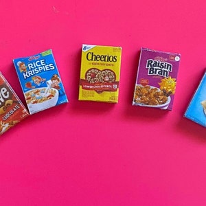 Dollhouse 1:12 Miniature Cereal Boxes Choice Each
