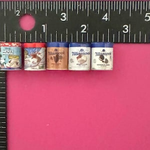 Dollhouse 1:12 Miniature Ice Cream Cartons