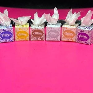 Dollhouse 1:12 Miniature Tissue Boxes