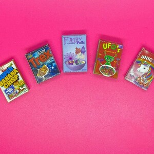 Dollhouse 1:12 Miniature Cereal Boxes Choice Each