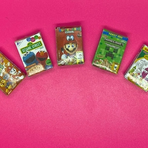 Dollhouse 1:12 Miniature Cereal Boxes Choice Each