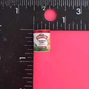 Miniature 1:12 Columbian Coffee Ice Cream Carton