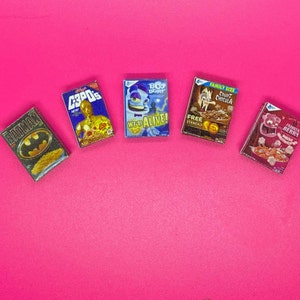 Dollhouse 1:12 Miniature Cereal Boxes Choice Each
