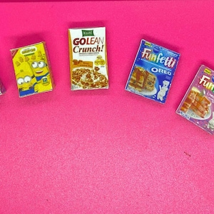 Dollhouse 1:12 Miniature Food Boxes Choice