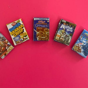 Dollhouse 1:12 Miniature Cereal Boxes Choice Each