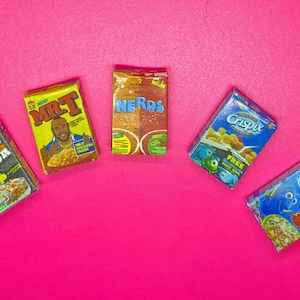 Dollhouse 1:12 Miniature Cereal Boxes Choice Each