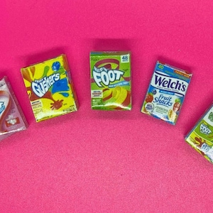 Dollhouse 1:12 Miniature Fruit Snacks Boxes Choice