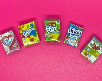 Dollhouse 1:12 Miniature Fruit Snacks Boxes Choice