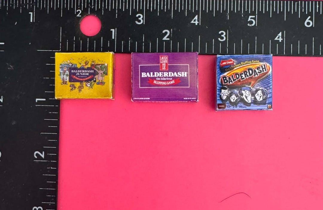 Dollhouse 1:12 Miniature Balderdash Game Boxes Each - Etsy