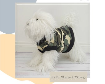 Dog Teeshirt Sewing Pattern - Dog Printable Pattern - Dog Tank Top - Dog Sewing Digital Files - Pet Clothes Tutorials - Sewing Templates