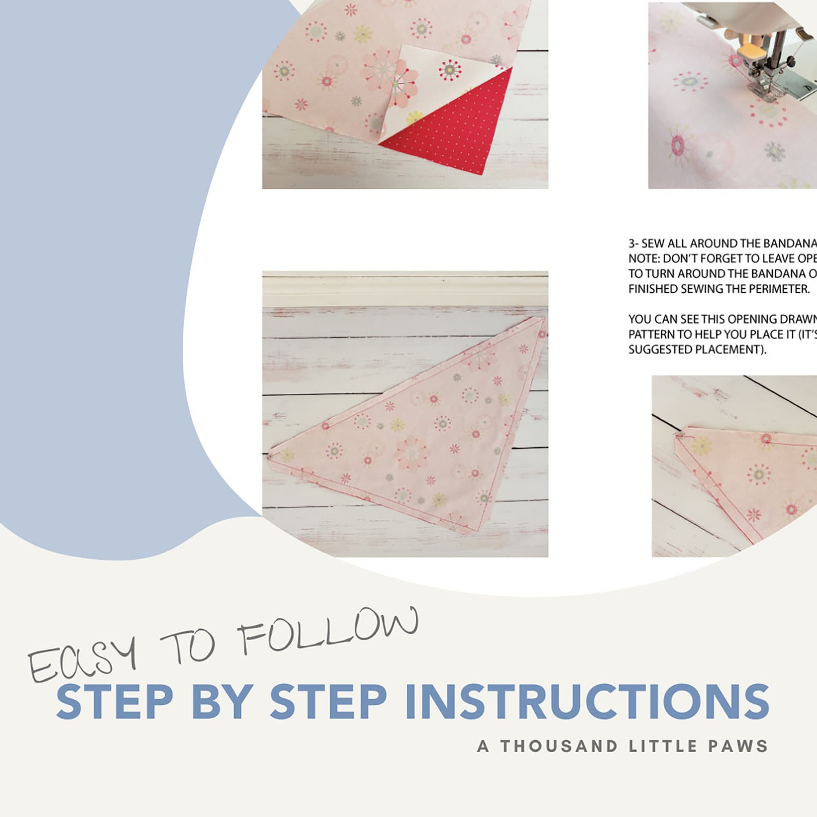 pattern for dog bandana that ties