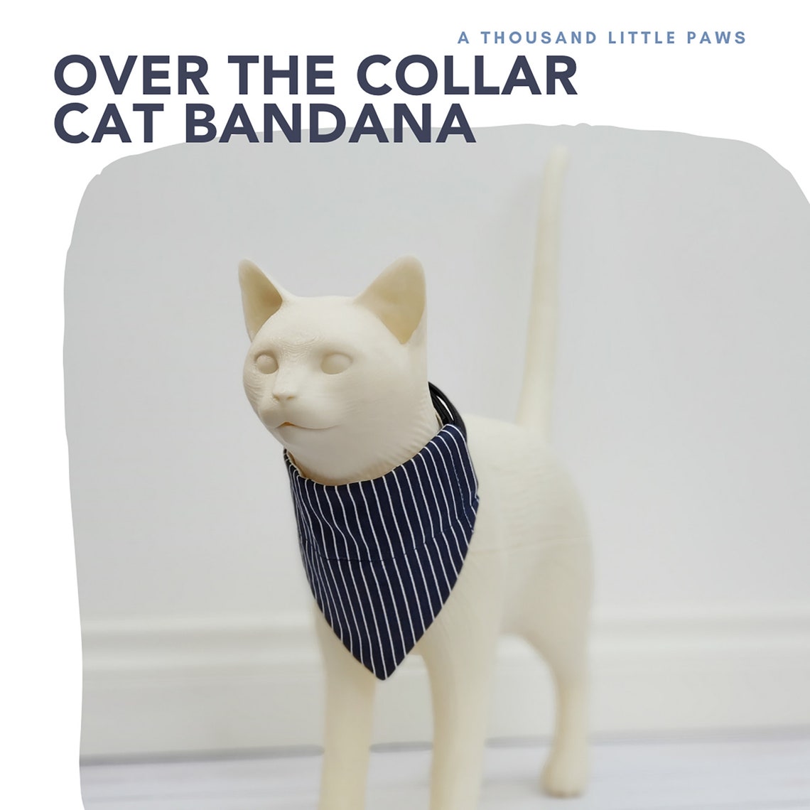 Over the Collar Cat Bandana Sewing Pattern PDF Sewing Etsy UK