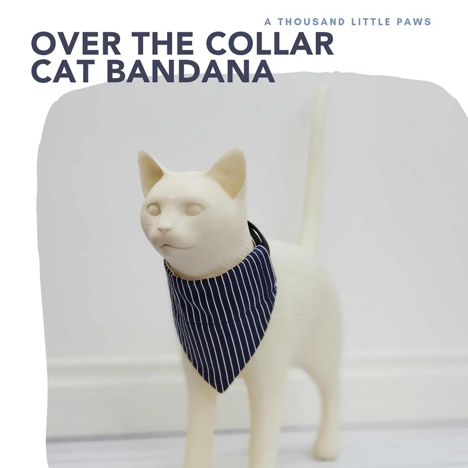 Over the Collar Cat Bandana Sewing Pattern PDF Sewing Pattern Cat
