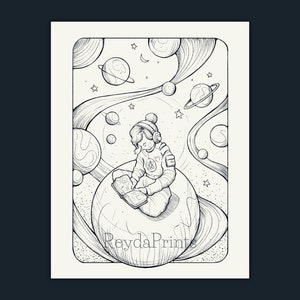 Lost in Space Coloring Pages, Magical, Handdrawn, Procreate - Etsy