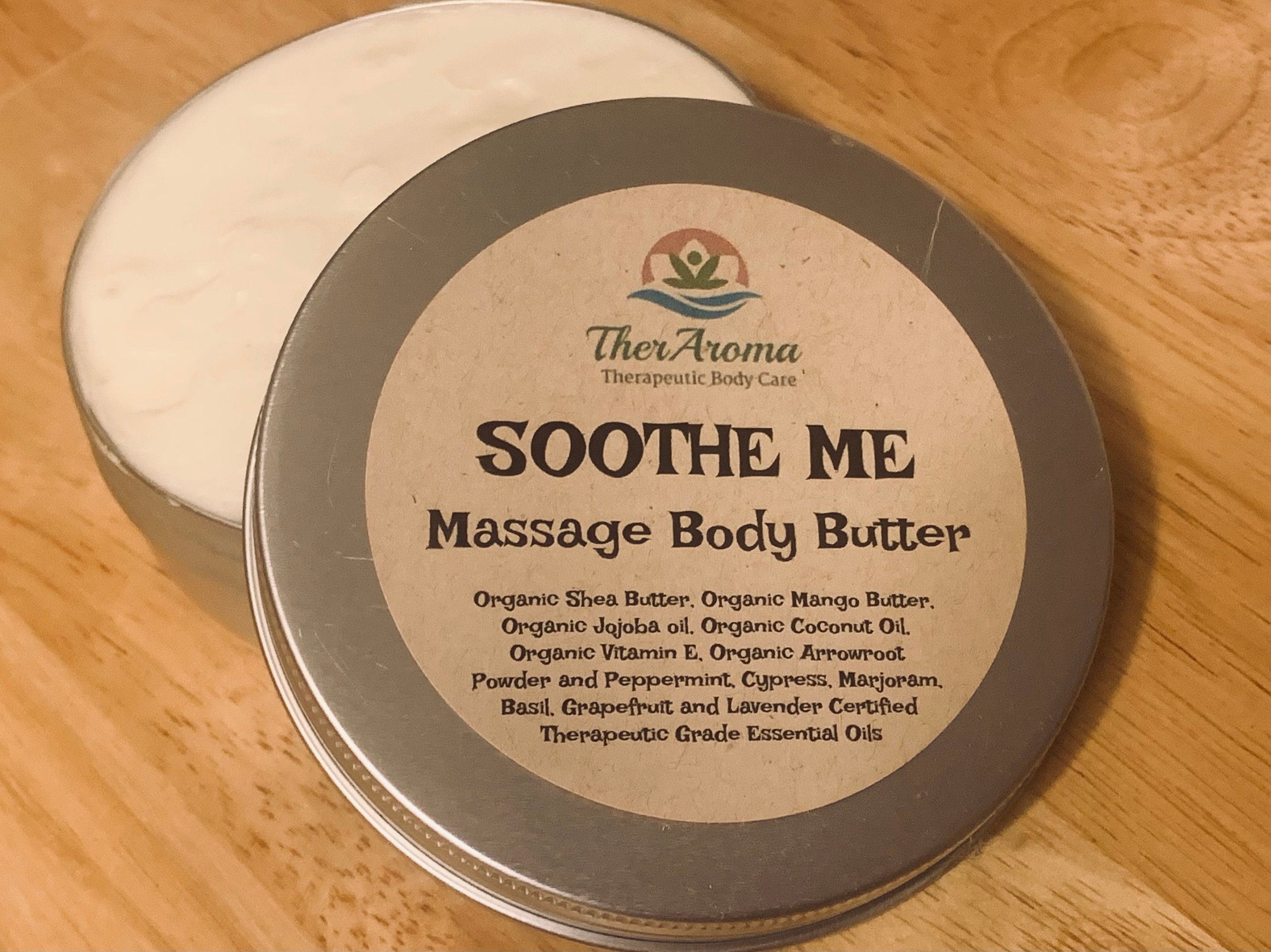 SOOTHE ME Massage Body Butter 4 Ounce Tin Etsy