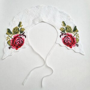 Vintage rose detachable collar/Handmade design/ Weddings/Birthdays zdjęcie 5