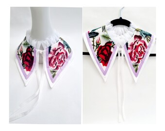 Dream Rose detachable collar/Handmade design/ Vintage / Weddings /Family gifts