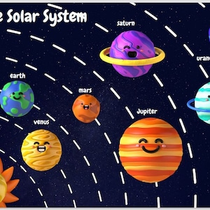 Solar System Busy Book Pages, Outer Space Planet Home School Printable, Activity Pages for Toddlers, PreK, Kindergarten