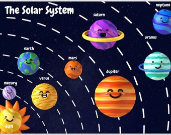 Sonnensystem Busy Buchseiten, Weltraum Planet Home School Printable, Aktivitätsseiten für Kleinkinder, PreK, Kindergarten