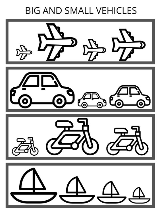 Big Small Worksheet Comparison Worksheet Preschool -  Norway