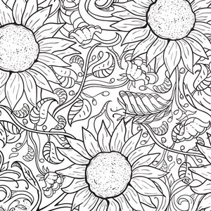 Floral Coloring Pages, Coloring Book For Adults, Floral Adult Coloring Book, Flowers Coloring Pages