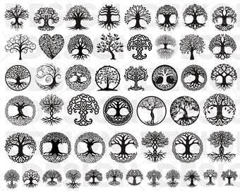 50+ CELTIC TREE SVG, celtic tree of life graphic bundle, family tree svg, celtic knot svg, tree roots svg, tree clipart, svg cut files