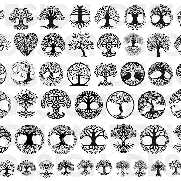 50+ CELTIC TREE SVG, celtic tree of life graphic bundle, family tree svg, celtic knot svg, tree roots svg, tree clipart, svg cut files