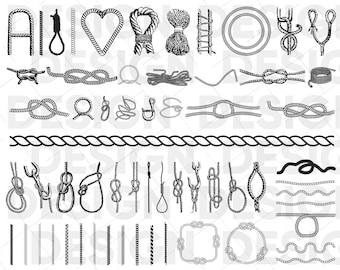 60+ ROPE SVG BUNDLE, rope png, rope silhouette, rope black svg, rope eps, rope vector, rope dxf, rope images, rope cricut, rope print