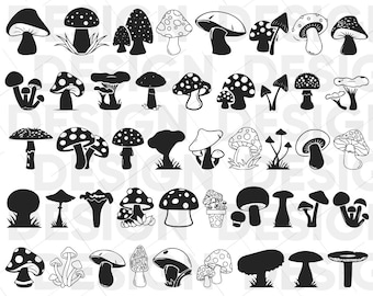 40+ MUSHROOM SVG Bunble, mushroom silhouette, mushroom vector, mushroom eps, mushroom png, mushroom cricut, mushroom clipart, mushroom dxf