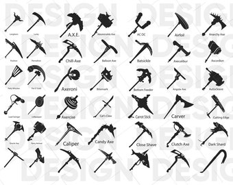 40+ AXE SVG BUNDLE, axe svg, longhorn, positron, lucky, permafrost, chill-axe, abominable axe, balloon axe, batsickle, airfoil, axecalibur