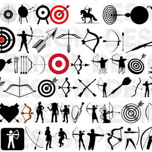 60+ ARCHERY SVG BUNDLE, bow hunting svg, hunting svg, deer hunting svg, archery png, target svg, bow svg,