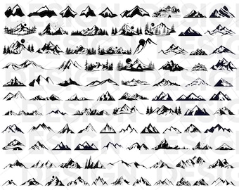 100+ MOUNTAIN SVG BUNDLE, mountain camping svg, adventure nature graphic, mountains svg, adventure svg, nature svg, hiking svg