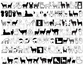 100+ LLAMA SVG BUNDLE, alpaca svg, llama svg, llama silhouette, llama vector, llama eps, llama clipart, llama cricut, llama png, llama dxf