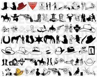 70+ COWBOY SVG BUNDLE, western svg, cowgirl svg, rodeo svg, cowboy clipart, country svg, horse svg, cowboy hat svg, cowboy png, texas svg