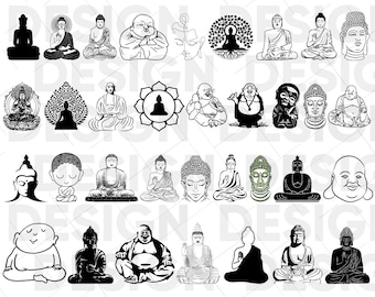 30+ BUDDHA SVG BUNDLE, buddha silhouette, buddha vector, buddha print, buddha cricut, buddha png, buddha eps, buddha clipart, buddha cutting