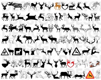 80+ REN SVG-PAKET, hjort svg, Rudolf svg, julren svg, renansikte svg, renhuvud svg, ren clipart, ren png