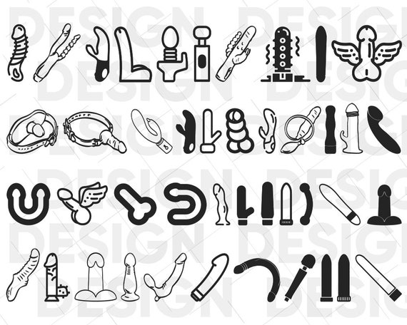 40+ DILDO SVG BUNDLE, Penis Svg, Bdsm Svg, Adult Svg, 18+ Svg, 21+ Svg,  Vibrator Svg, Dick Svg, Vibrator Silhouette Svg, Vibrator Vector