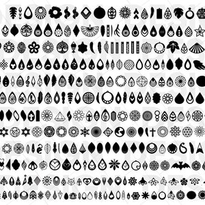 1000 + OORBELLEN SVG BUNDEL, oorbel vinyl, oorbel sticker, oorbel stencil, oorbel iron-on, oorbel sublimatie, oorbel print, oorbel eps