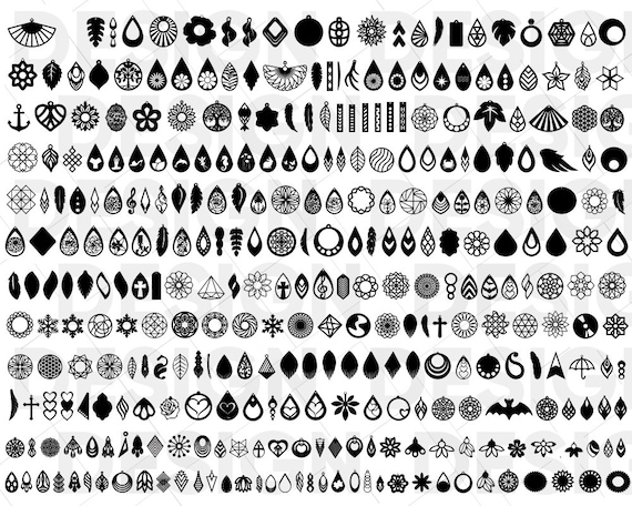 1000+ EARRINGS SVG BUNDLE, earring vinyl, earring decal, earring stencil, earring iron-on, earring sublimation, earring print, earring eps