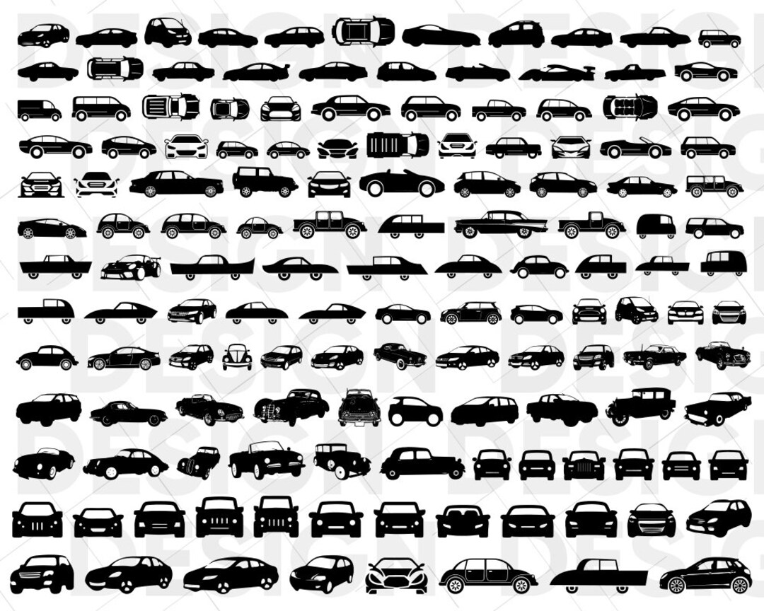 140 CARS SVG BUNDLE, Car Graphic Svg, Vintagecar Svg, Retro Car Svg
