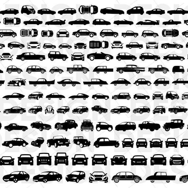 140+ CARS SVG BUNDLE, car graphic svg, vintagecar svg, retro car svg, race car svg, sport car png, car silhouette svg, cars vector, prints