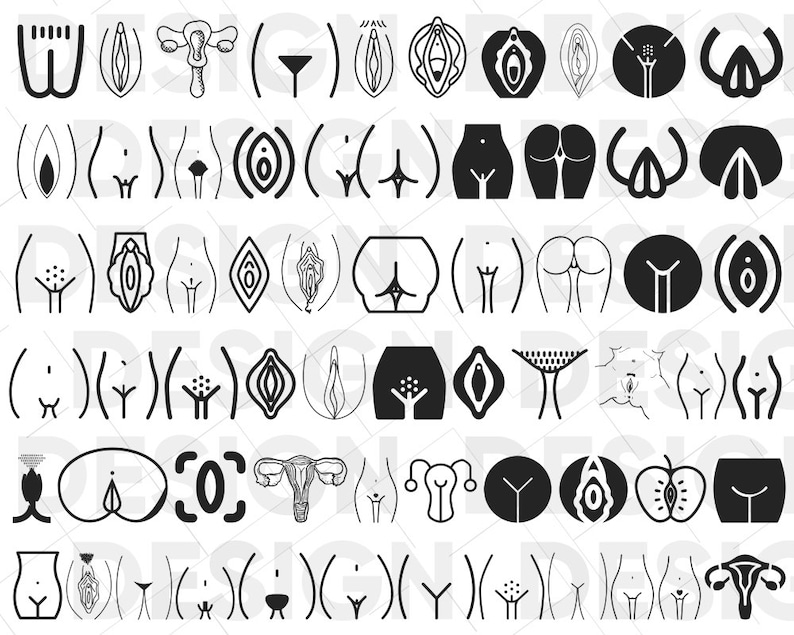 60 VAGINA SVG BUNDLE, uterus svg, feminist svg, adult humor svg, vagina art, feminism svg, 18 svg, vagina vector, vagina png, vagina eps image 2