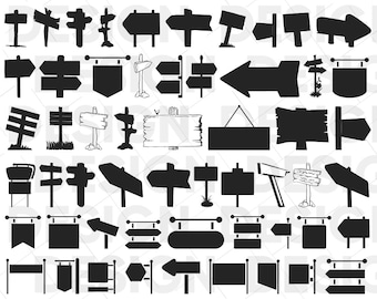 Signpost SVG Bundle, Signpost Dxf, Signpost Png, Signpost Vector ...