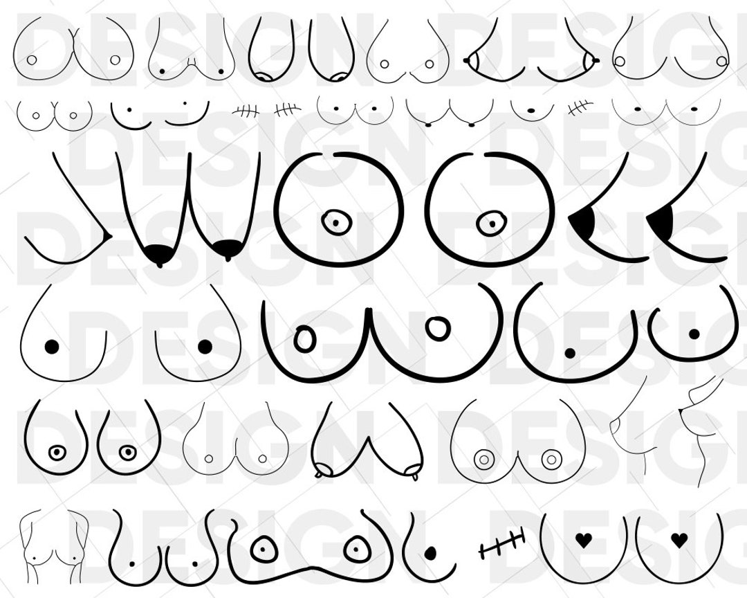 30 BOOBS SVG BUNDLE, Girl Power Svg, Feminism Svg, Boobs Png