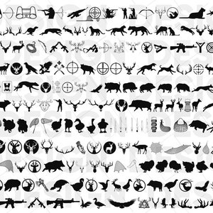 Mais de 200 PACOTES SVG DE CAÇA, caça ao veado svg, caça ao pato svg, caça ao arco svg, cabeça de veado svg, chifres de veado svg, pesca svg, tiro com arco svg