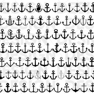 100+ ANCHOR SVG BUNDLE, anchor graphic svg, anchor clipart, anchor cut file, anchor silhouette, anchor decal, anchor vector, anchor cricut